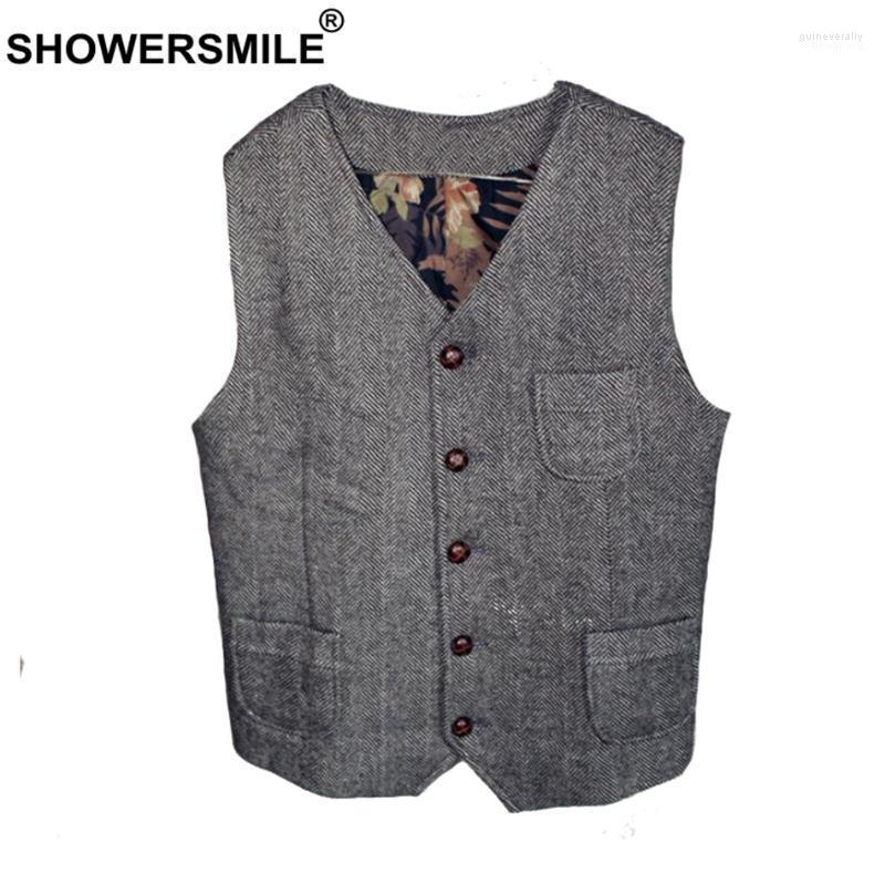 Tweed Waistcoat Men Gray Herringbone Vests Male Vintage Slim Fit Gilet Pockets Autumn Winter Retro Sleeveless Jacket Guin22, Gray vest 
Tweed Waistcoat Men Gray Herringbone Vests Male Vintage Slim Fit Gilet Pockets Autumn Winter Retro Sleeveless Jacket Guin22, Gray vest