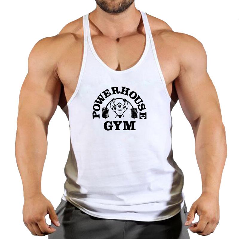 Men's Tank Tops Arrivals Bodybuilding Stringer Top Gym Sleeveless Shirt Men Fitness Vest Singlet Sportswear Workout TanktopMen's