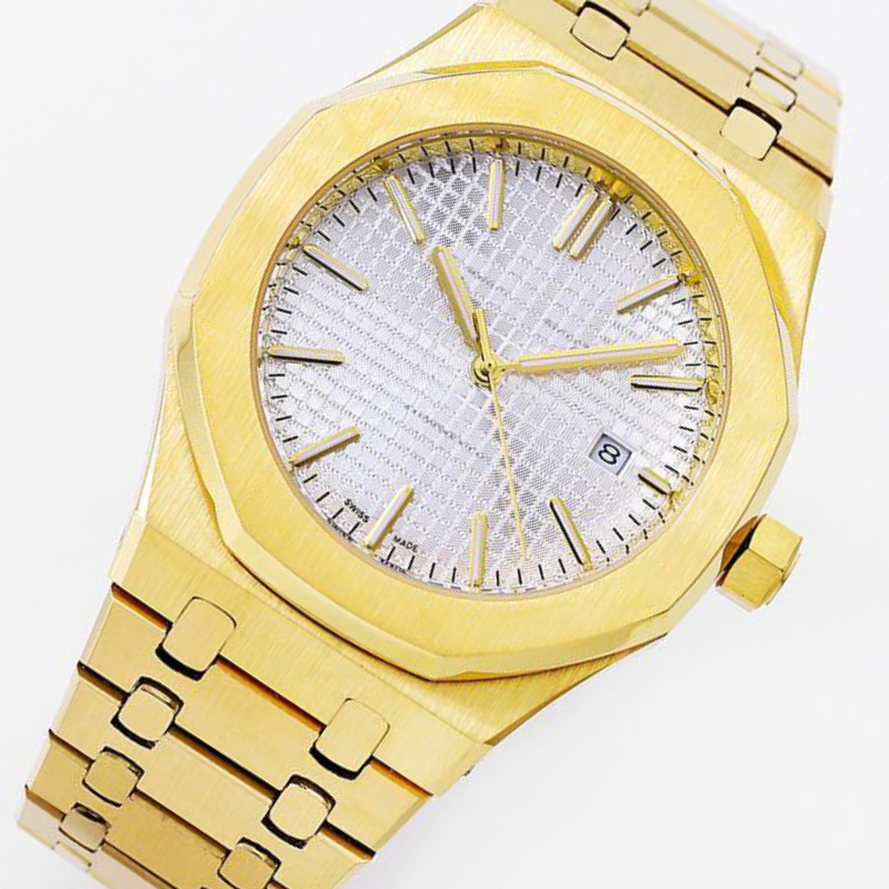 luxury watches for mens watch with Stainless Steel wristwatch business clean montre luxe aaa quality designer gold watchs