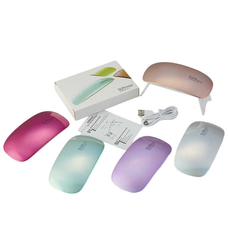 Nail Lamp 6W Mini Nail Dryer White Pink Uv LED Lamp Portable Usb Interface Very Convenient For Home Use Mini-nageltrockner Mini Secador De Unas