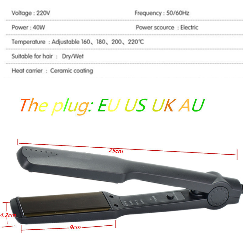 HQ Professional Straightening Irons Electric Hair Straightener Flat Iron Fast Warm Up Styling Tools 220623