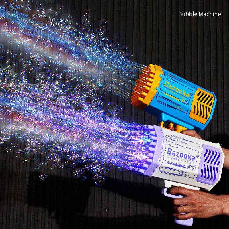2022 New Electric Bubble Gun Gatling Soap Bubble Gun Bathroom Outdoor 69 Holes Glare Bazooka Children's Toy Dream Bubble Gun Y220509
2022 New Electric Bubble Gun Gatling Soap Bubble Gun Bathroom Outdoor 69 Holes Glare Bazooka Children's Toy Dream Bubble Gun Y220509