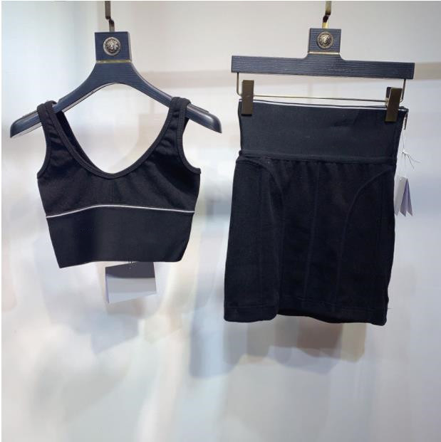 Women's tracksuits Two Piece Dress Designer Cotton Yoga Suit Sportwear Fitness Sports 2PCS bra Mini Skirts outfits solid yogaworld Elastic Top Shorts Golf Tennis, Gray vest
Women's tracksuits Two Piece Dress Designer Cotton Yoga Suit Sportwear Fitness Sports 2PCS bra Mini Skirts outfits solid yogaworld Elastic Top Shorts Golf Tennis, Gray vest
