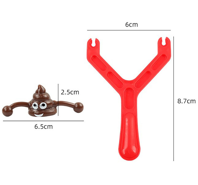 Excrement Launcher Fidget Toys TPR Ejection Decompression Toy Catapult Vent Elastic Finger Dart Gifts For Kids