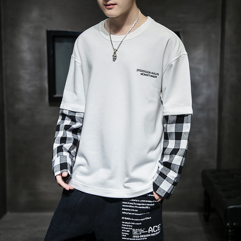 Full Sleeve T-shirts Men's O-neck Patchwork Long Sleeve T Shirts Men Casual Comfortable Hip Hop T-Shirt Man Autumn, White
Full Sleeve T-shirts Men's O-neck Patchwork Long Sleeve T Shirts Men Casual Comfortable Hip Hop T-Shirt Man Autumn, White