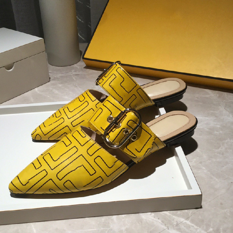 Elegant New Summer 2022 Women Yellow Black Sldes Mules Breathable Flat Slippers Closed Toe Slides Party Shoes, As pic
Elegant New Summer 2022 Women Yellow Black Sldes Mules Breathable Flat Slippers Closed Toe Slides Party Shoes, As pic