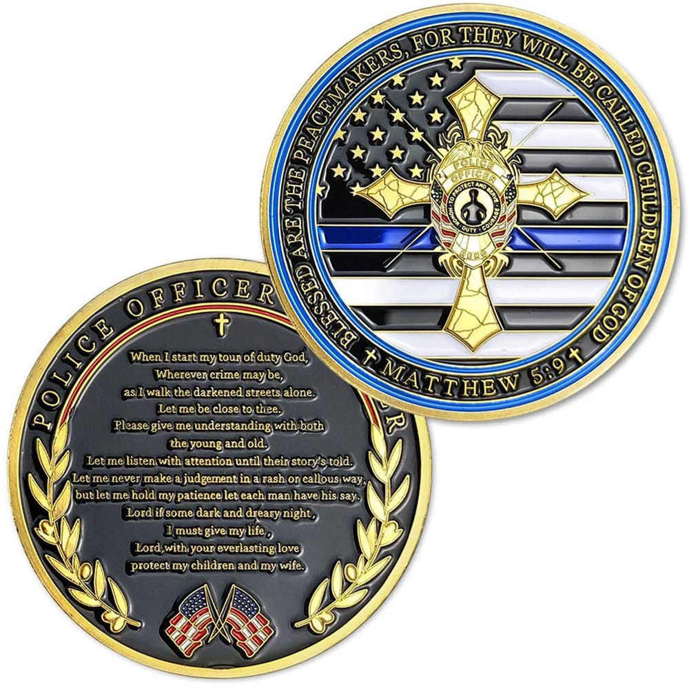 Other Arts and Crafts Thin Blue Line Police Souvenir Challenge Coin Police Officer's Prayer Peacemaker Coins US Flag Gold Plated Commemorative
Other Arts and Crafts Thin Blue Line Police Souvenir Challenge Coin Police Officer's Prayer Peacemaker Coins US Flag Gold Plated Commemorative