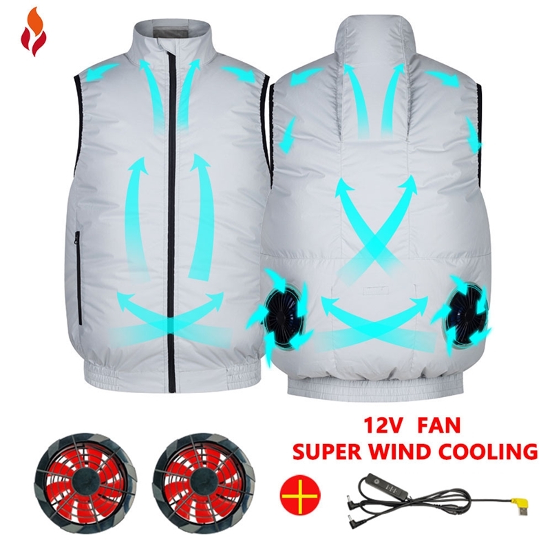 Men's Vests Men Summer Air Conditioning Clothing Fan Cooling Vest USB Charging Cooling sport man vest Outdoor Cooling Fishing summer vest 220826, 5v fan 
Men's Vests Men Summer Air Conditioning Clothing Fan Cooling Vest USB Charging Cooling sport man vest Outdoor Cooling Fishing summer vest 220826, 5v fan