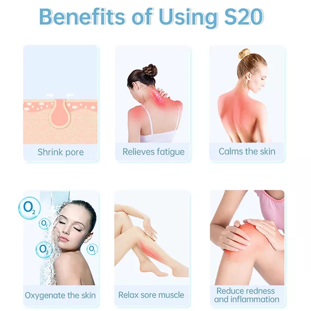 Ice roller cold massage skin cooling non needle with protective box care tool firming remove dark circles for summer face massage soicy S20 pores and 