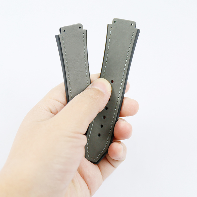 Watch Accessories Scrub Leather Strap Men Applicable to for HUBLOT Hublot explosion Waterproof strap Multicolor 19x25 220622