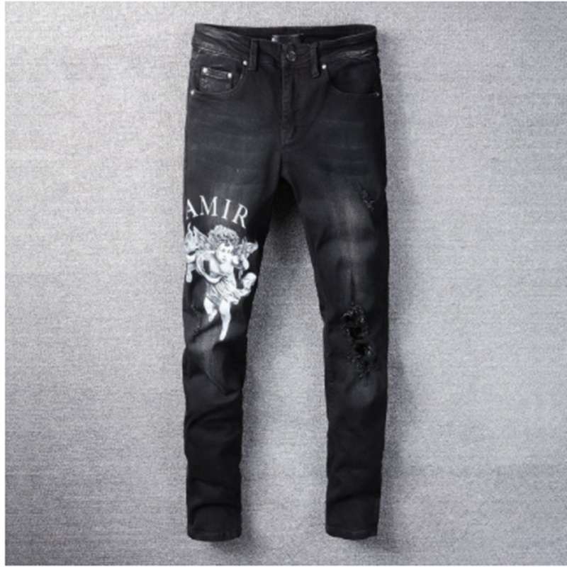 Black Letter Angel Printing Slim Jeans mens jeans skinny Streetwear Motorcycle Pants Hip Hop Men Los Hombres, 001
Black Letter Angel Printing Slim Jeans mens jeans skinny Streetwear Motorcycle Pants Hip Hop Men Los Hombres, 001