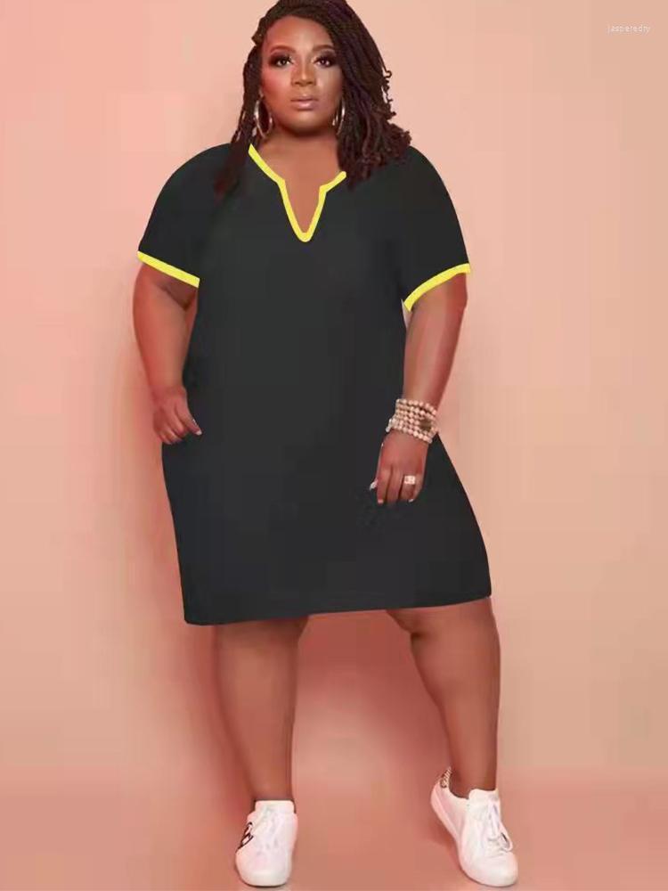 Plus Size Dresses ZZ Wholesale Simple Summer Short Sleeve Deep V Neck Double Pockets T-shirt Mini Vestidos DropPlus Jasp22, Blue
Plus Size Dresses ZZ Wholesale Simple Summer Short Sleeve Deep V Neck Double Pockets T-shirt Mini Vestidos DropPlus Jasp22, Blue