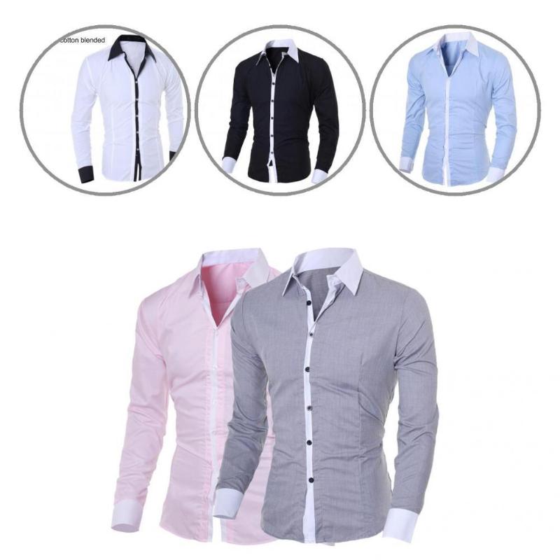Men's Casual Shirts Men Shirt Patchwork Handsome Skin-friendly Long Sleeve Simple ShirtMen's, Grey
Men's Casual Shirts Men Shirt Patchwork Handsome Skin-friendly Long Sleeve Simple ShirtMen's, Grey
