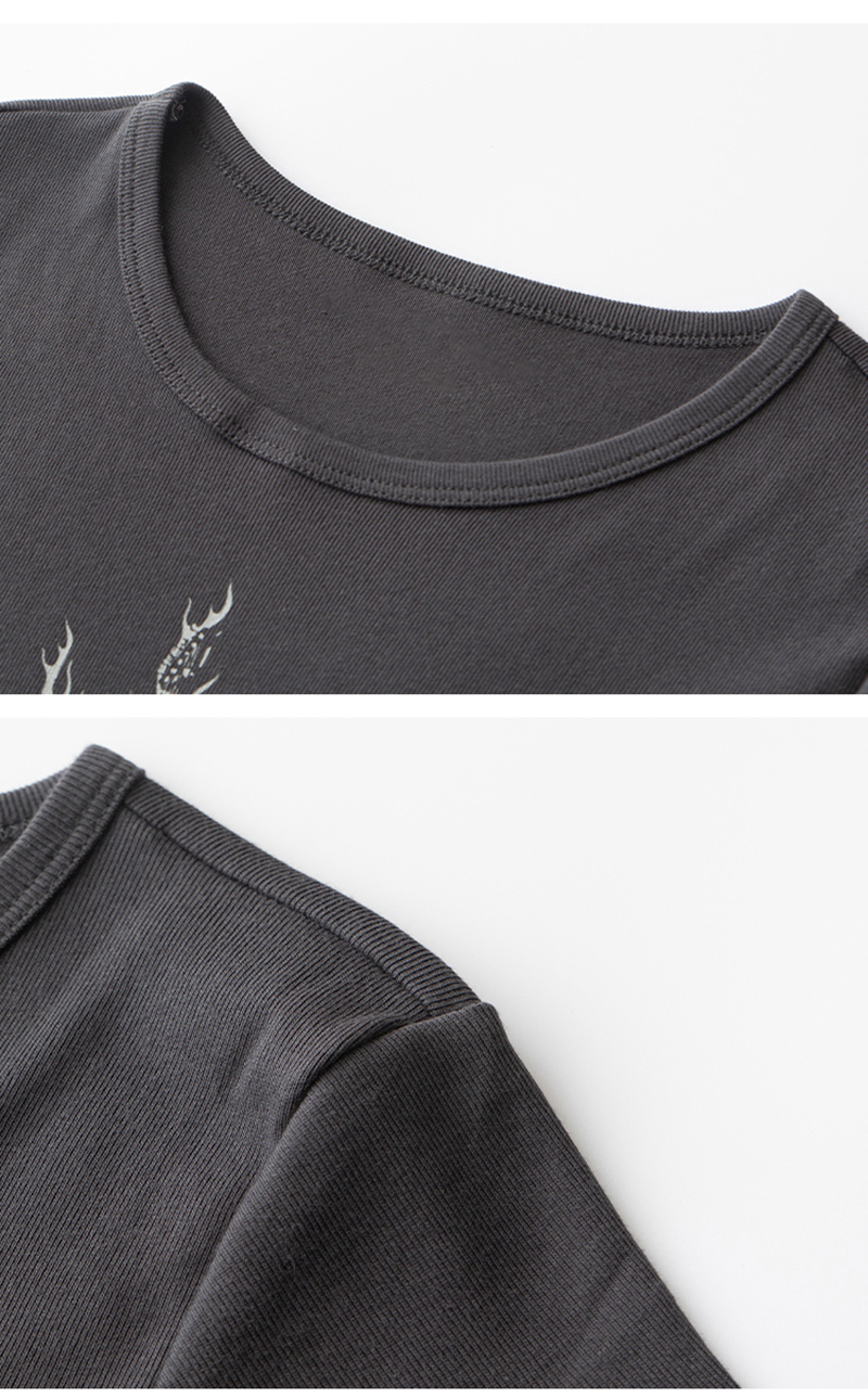 PUWD Y2K Cute Girl Black Streetwear Tops Fashion Ladies O Neck Cotton Short Sleeve top Summer Vintage Women Slim T-Shirt 220328