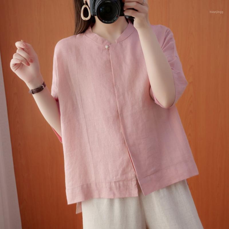 Women's Blouses & Shirts Fat Younger Sister In The Summer Of 2022 Loose Pure Color Show Thin Waist Coat Leisure Shirt With Short Sleeves T-s, See chart
Women's Blouses & Shirts Fat Younger Sister In The Summer Of 2022 Loose Pure Color Show Thin Waist Coat Leisure Shirt With Short Sleeves T-s, See chart