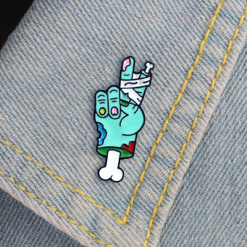 New blue skull hand tied bandage victory gesture dripping brooch color jewelry clothing bag accessories, As picture
New blue skull hand tied bandage victory gesture dripping brooch color jewelry clothing bag accessories, As picture