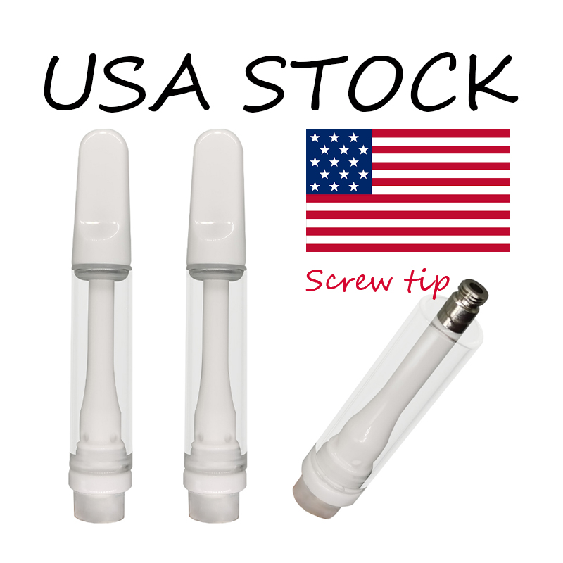 Vape Carts USA Stock Disposable Vape Pen Empty Ceramic Atomizers Cartridges Package 1ml Screw on Tip Cartridge E Cigarettes Cart Lead Free Thick OIL Vaporizer
Vape Carts USA Stock Disposable Vape Pen Empty Ceramic Atomizers Cartridges Package 1ml Screw on Tip Cartridge E Cigarettes Cart Lead Free Thick OIL Vaporizer
