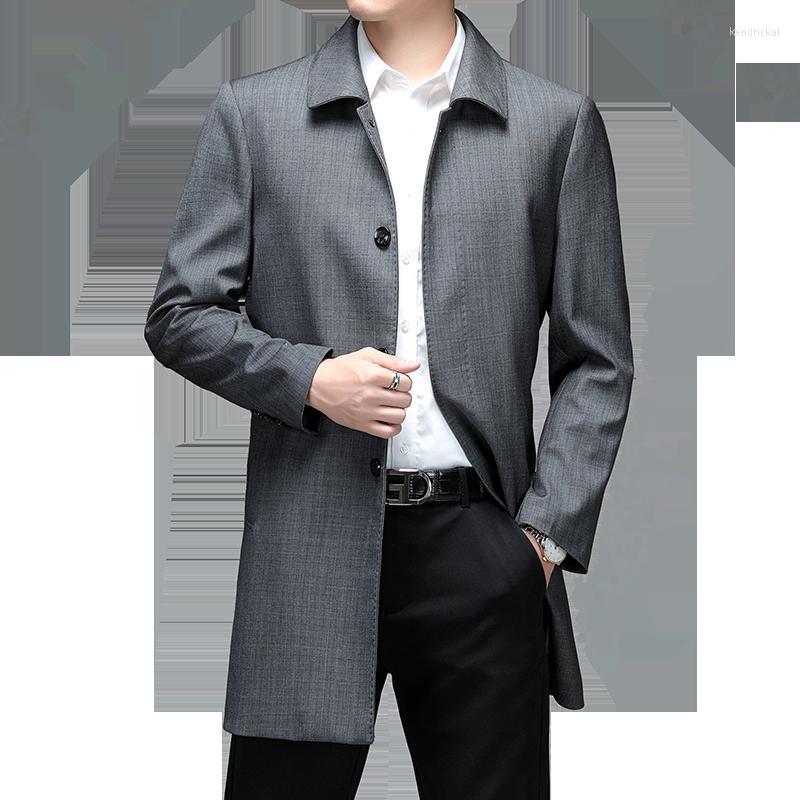 Men's Wool & Blends Middle-aged Men Trench Coat Autumn Winter Solid Color High Quality Windbreaker Jacket Luxurious Brand Clothing Kend22, Gray
Men's Wool & Blends Middle-aged Men Trench Coat Autumn Winter Solid Color High Quality Windbreaker Jacket Luxurious Brand Clothing Kend22, Gray