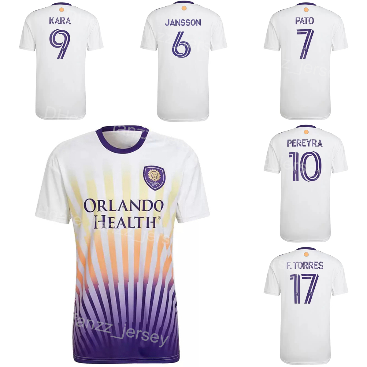 MLS SC Orlando City 11 URSO Soccer Jersey 9 KARA 10 KAKA 17 TORRES 7 PATO 19 MICHEL 2 RUAN 15 SCHLEGEL 10 PEREYRA 1 GALLESE MOUTINHO Football Shirt Kits Custom Name Number, White
MLS SC Orlando City 11 URSO Soccer Jersey 9 KARA 10 KAKA 17 TORRES 7 PATO 19 MICHEL 2 RUAN 15 SCHLEGEL 10 PEREYRA 1 GALLESE MOUTINHO Football Shirt Kits Custom Name Number, White