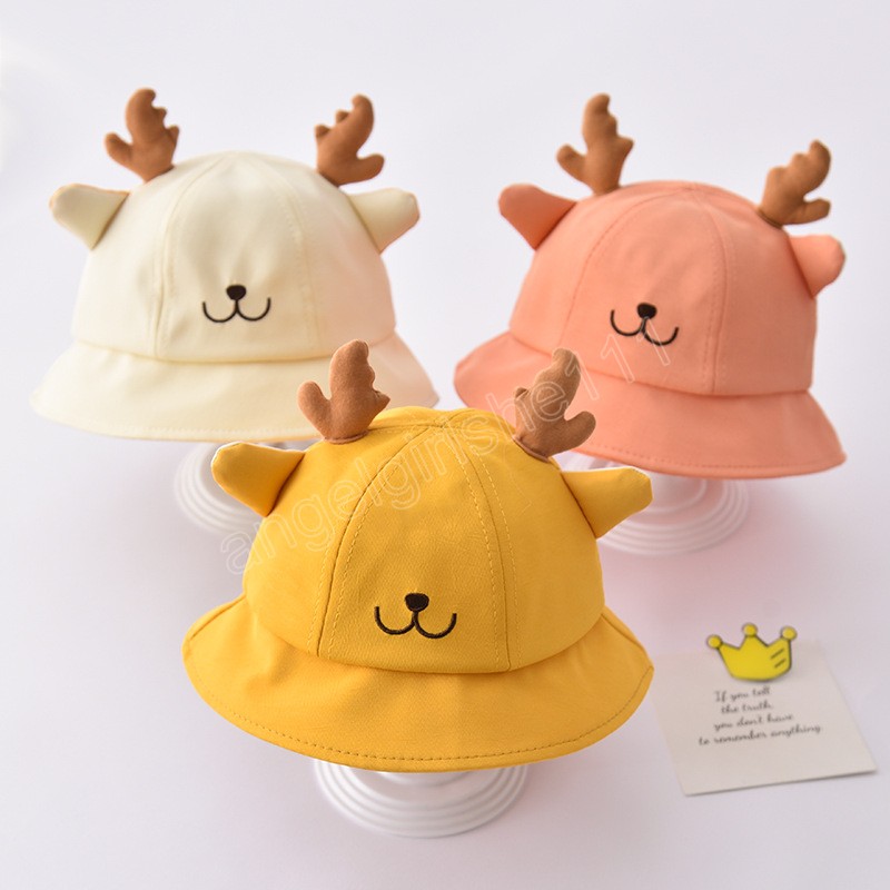 Summer Girl Baby Sun Hat Cute Antlers Boy Kids Breathable Bucket Hat Outdoor Beach UV Protection Fisherman Hat
Summer Girl Baby Sun Hat Cute Antlers Boy Kids Breathable Bucket Hat Outdoor Beach UV Protection Fisherman Hat