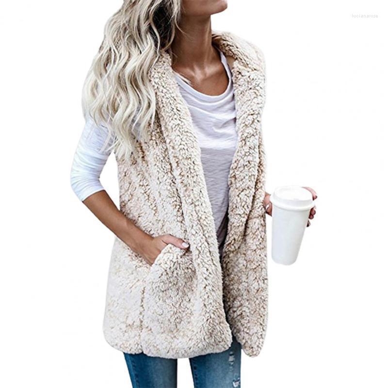 Women' Vests Women Vest Solid Color Pockets Autumn Winter Jacket Warm Double-sided Fluffy Pure For Daily Wear Luci22, Beige
Women' Vests Women Vest Solid Color Pockets Autumn Winter Jacket Warm Double-sided Fluffy Pure For Daily Wear Luci22, Beige