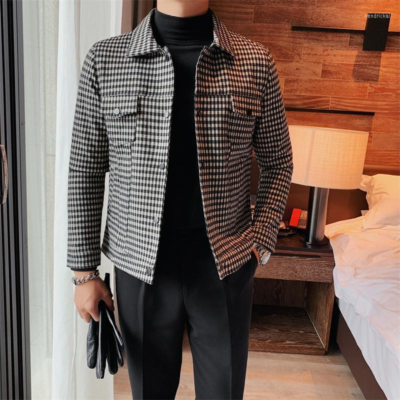 Men's Wool & Blends Autumn Winter Jacket Men Korean Slim Fit Casual Business Trench Coat Short Social Streetwear Overcoat Clothing Kend22, Plaid
Men's Wool & Blends Autumn Winter Jacket Men Korean Slim Fit Casual Business Trench Coat Short Social Streetwear Overcoat Clothing Kend22, Plaid