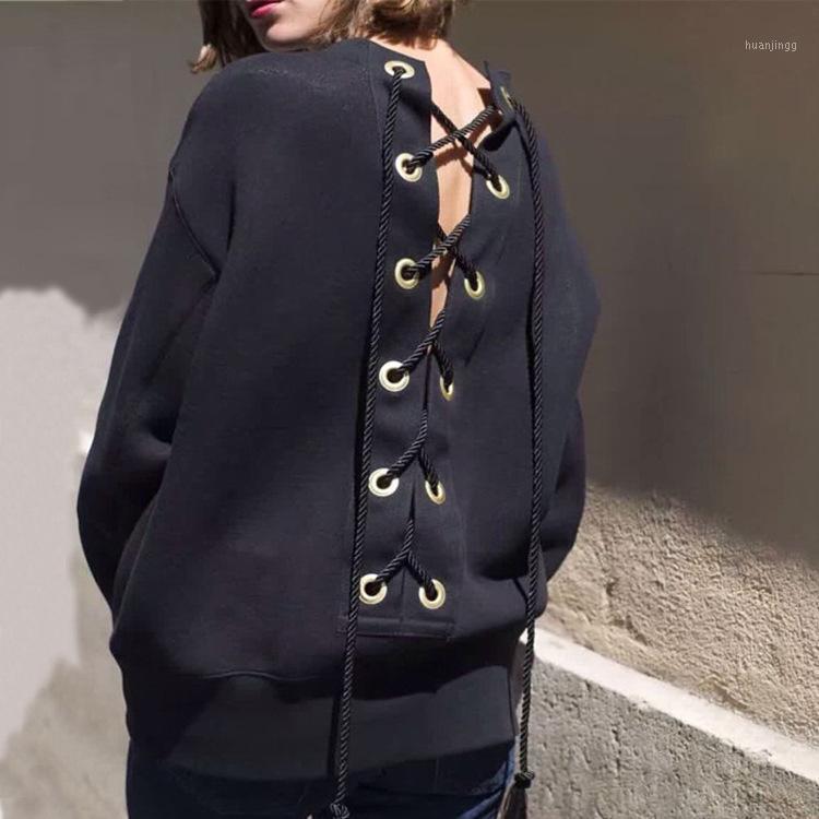 Women' Hoodies & Sweatshirts Woman Fashion Lace-up Drop Clothes 2022 Spring Autumn Sweatshirt, Black
Women' Hoodies & Sweatshirts Woman Fashion Lace-up Drop Clothes 2022 Spring Autumn Sweatshirt, Black