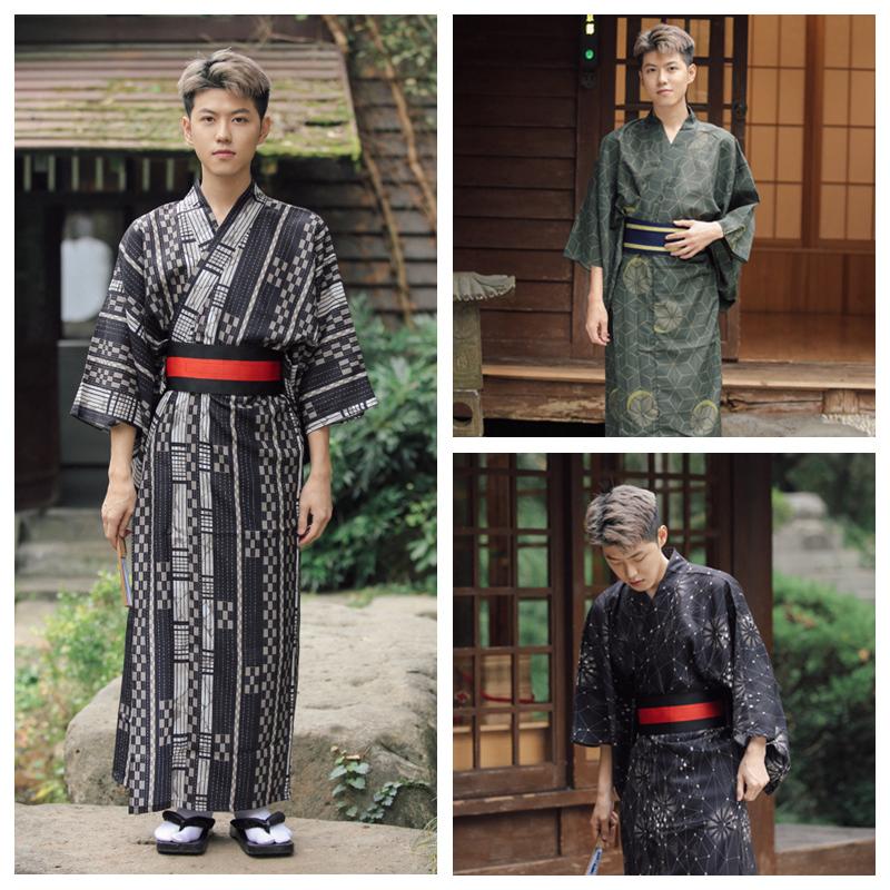 Men's Sleepwear Japanese Traditional Style Print Pajamas Men's Kimono Yukata V-Neck Bathrobe With Cloth Belt Home Sleep & Lounge Rob
Men's Sleepwear Japanese Traditional Style Print Pajamas Men's Kimono Yukata V-Neck Bathrobe With Cloth Belt Home Sleep & Lounge Rob