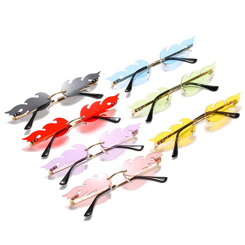 Sunglasses Flame Shape Women Brand Designer Rimless Eyewear Luxury Trending Sun Glasses Mirror UV400Sunglasses
Sunglasses Flame Shape Women Brand Designer Rimless Eyewear Luxury Trending Sun Glasses Mirror UV400Sunglasses
