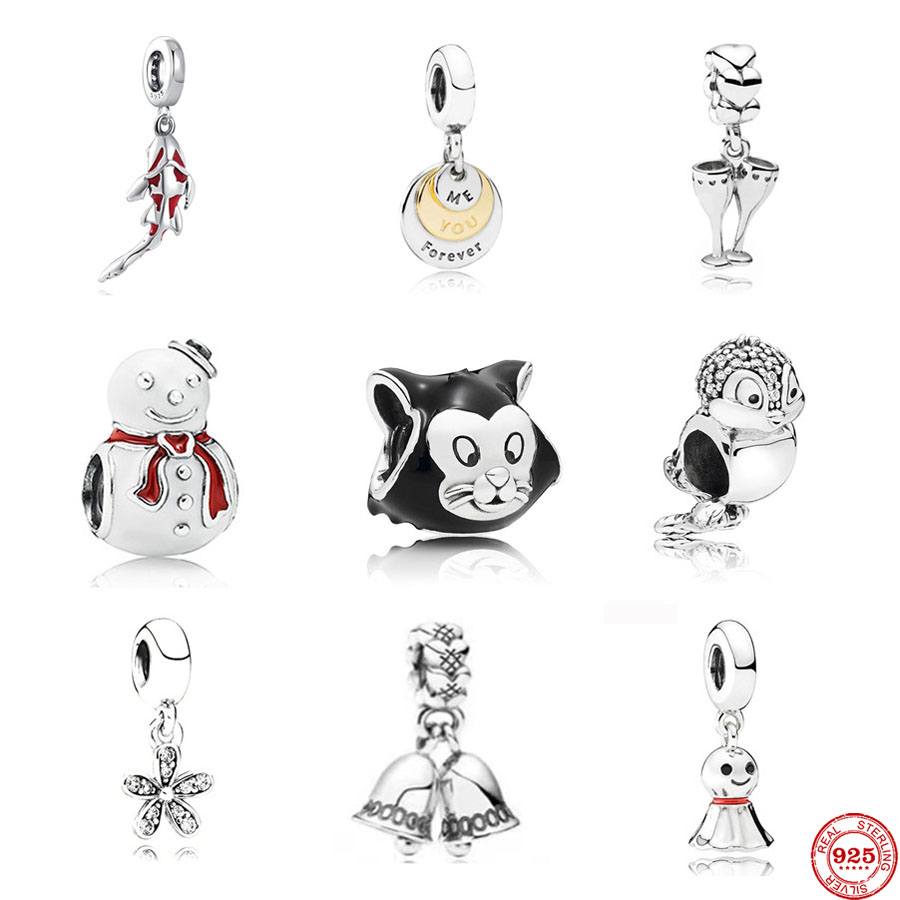 925 Silver Fit Pandora Charm 925 Bracelet White Snowman Owl Black Cat Beads charms set Pendant DIY Fine Beads Jewelry
925 Silver Fit Pandora Charm 925 Bracelet White Snowman Owl Black Cat Beads charms set Pendant DIY Fine Beads Jewelry