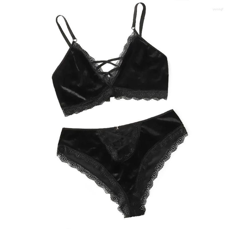 Bras Sets Women Plus Size Lingerie Corset Velvet Underwire Two Piece Sleepwear Underwear Nightwear Bra & Brief Free Drop, Black
Bras Sets Women Plus Size Lingerie Corset Velvet Underwire Two Piece Sleepwear Underwear Nightwear Bra & Brief Free Drop, Black