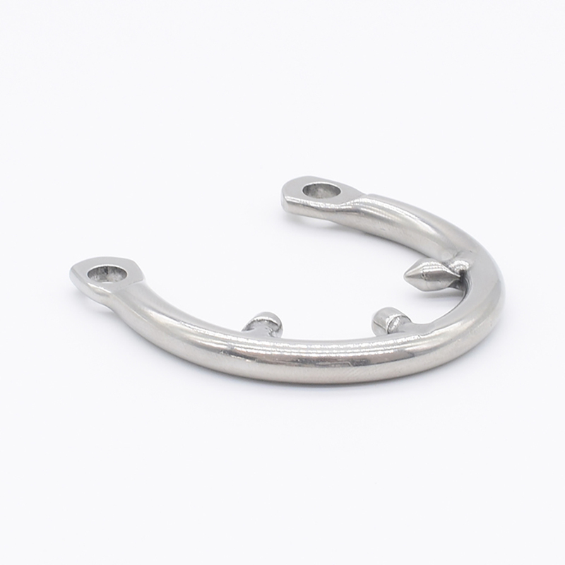 FRRK Base Cock Ring for Built-in Metal Chastity Cage Stainless Steel Penis Lock 40mm 45mm 50mm 55mm BDSM Sex Toys 220315