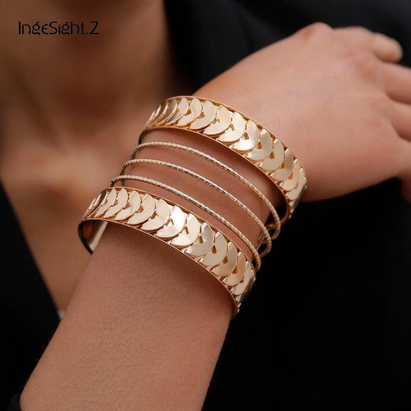 Bangle IngeSight.Z Punk Exaggerated Geometric Big Cuff Bangles Charm Hip Hop Roker Gold Color Metal Bracelets For Women JewelryBangle
Bangle IngeSight.Z Punk Exaggerated Geometric Big Cuff Bangles Charm Hip Hop Roker Gold Color Metal Bracelets For Women JewelryBangle