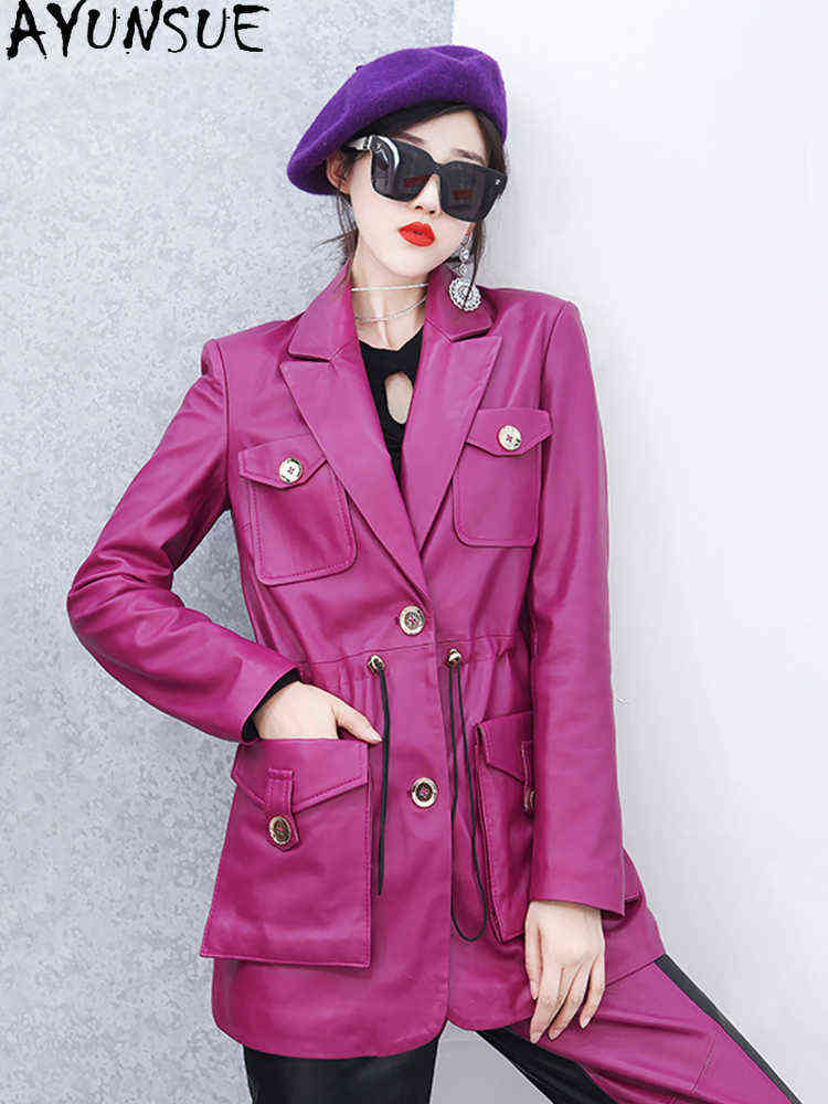 Ayunsue Fashion Real Leather Jacket Women 100 Sheepskin Jacket Female Korean Style Clothing Spring Autumn 2020 Femme Vest LW49 J220727, Black
Ayunsue Fashion Real Leather Jacket Women 100 Sheepskin Jacket Female Korean Style Clothing Spring Autumn 2020 Femme Vest LW49 J220727, Black