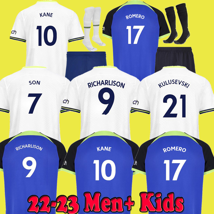 22 23 Richarlison KANE SON BERGWIJN Soccer Jerseys KULUSEVSKI HOJBJERG SPURS 2022 2023 PERISIC Third 3rd ROMERO Tottenham Football kit shirt BENTANCUR Men kids sets, 22 23 home no patch
22 23 Richarlison KANE SON BERGWIJN Soccer Jerseys KULUSEVSKI HOJBJERG SPURS 2022 2023 PERISIC Third 3rd ROMERO Tottenham Football kit shirt BENTANCUR Men kids sets, 22 23 home no patch