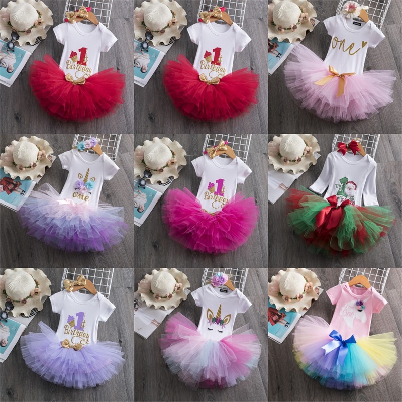 Baby Girl's Dresses Short Sleeve Top Colorful Skirt Accessories Three Piece Children's Suit Ins Birthday Ball Gown Clothes Sets 308 E3, Customize
Baby Girl's Dresses Short Sleeve Top Colorful Skirt Accessories Three Piece Children's Suit Ins Birthday Ball Gown Clothes Sets 308 E3, Customize