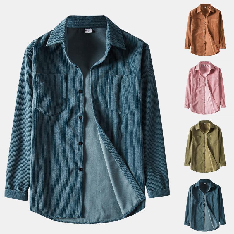 Men's T-Shirts Autumn Winter Men Long Sleeve T Shirt Corduroy Solid Color Button Down Tops For Casual Tees Top
Men's T-Shirts Autumn Winter Men Long Sleeve T Shirt Corduroy Solid Color Button Down Tops For Casual Tees Top