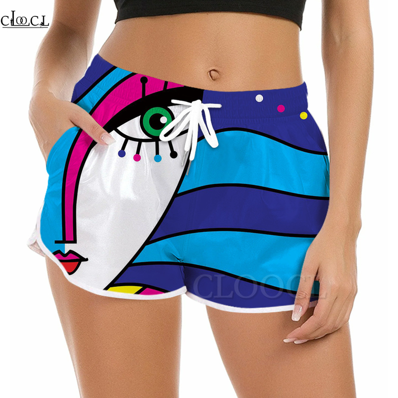 CLOOCL Women Shorts Beautiful Polynesia Abstract Art 3D Pattern Printed Shorts Casual Streetwear Fashion Female Beach Shorts W220616