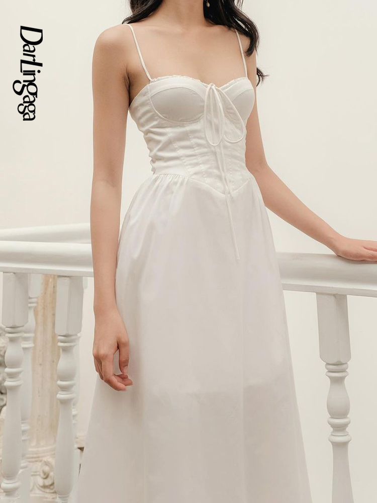 Darlingaga Fashion Chic Spaghetti Strap Corset White Dress Summer Elegant Lace Up Sexy Midi Dresses Party Slim Sundress Outfits
Darlingaga Fashion Chic Spaghetti Strap Corset White Dress Summer Elegant Lace Up Sexy Midi Dresses Party Slim Sundress Outfits