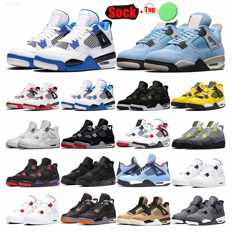 

Sail Oreo University Blue Jumpman 4 4s Basketball Shoes Fire Red Thunder Black Cat Bred Infrared Zen Master Wild Things Men Sports Women Sneakers Trainers uy5z#