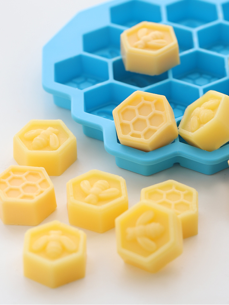 Honeycomb Silicone Molds Cake Bee Mold DIY Handmade Kitchenware Fondant Soap Mould Resin Mold Cake Decorating Tools