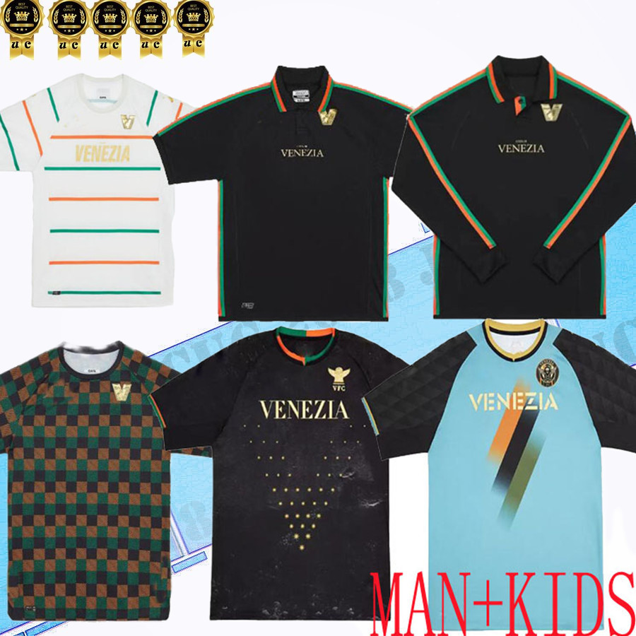 top 22 23 VeneziaS Soccer Jerseys LONG SLEEVE home Black Away White Third Blue 4th Red 10 ARAMU 11 FORTE Venice 2022 2023 BUSIO 27 Football