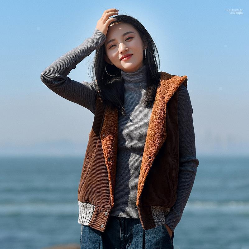 Women's Vests 2022 Winter Corduroy Lamb Hair Vest Women Loose And Thick Warmth Ladies Cotton Jacket Korean Fashion1 Luci22, Coffee
Women's Vests 2022 Winter Corduroy Lamb Hair Vest Women Loose And Thick Warmth Ladies Cotton Jacket Korean Fashion1 Luci22, Coffee