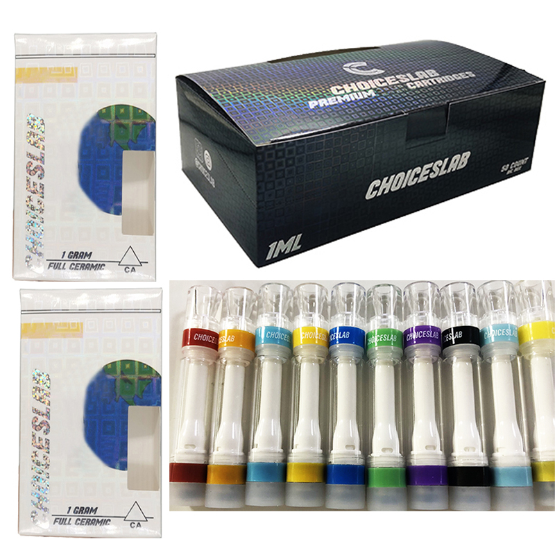 Choiceslab Vape Cartridges 0.8ml 1ml Full Ceramic Carts Thick Oil Empty Disposable Vape Pen 510 Thread Snap on Tip Atomizer Vaporizer Stickers 1 Gram Choice Packaging
Choiceslab Vape Cartridges 0.8ml 1ml Full Ceramic Carts Thick Oil Empty Disposable Vape Pen 510 Thread Snap on Tip Atomizer Vaporizer Stickers 1 Gram Choice Packaging