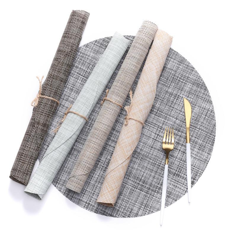 Mats & Pads 4 Pieces Of Round PVC Placemats El Western Food Kitchen Insulation Non-slip Decorative Coasters Coffee
Mats & Pads 4 Pieces Of Round PVC Placemats El Western Food Kitchen Insulation Non-slip Decorative Coasters Coffee