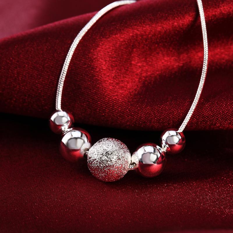Chains Fashion 925 Stamp Silver Necklace For Women Jewelry 18 Inches Classic Creative Round Beads Pendant Christmas Gifts Wedding
Chains Fashion 925 Stamp Silver Necklace For Women Jewelry 18 Inches Classic Creative Round Beads Pendant Christmas Gifts Wedding