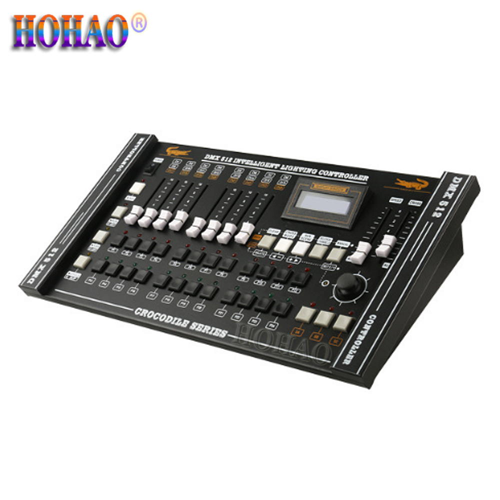 Crocodile 2024 Console Stage Lighting Controller Beam Light Par Light DMX512 Signal Dimming Table 504CH 24 Chase Programs