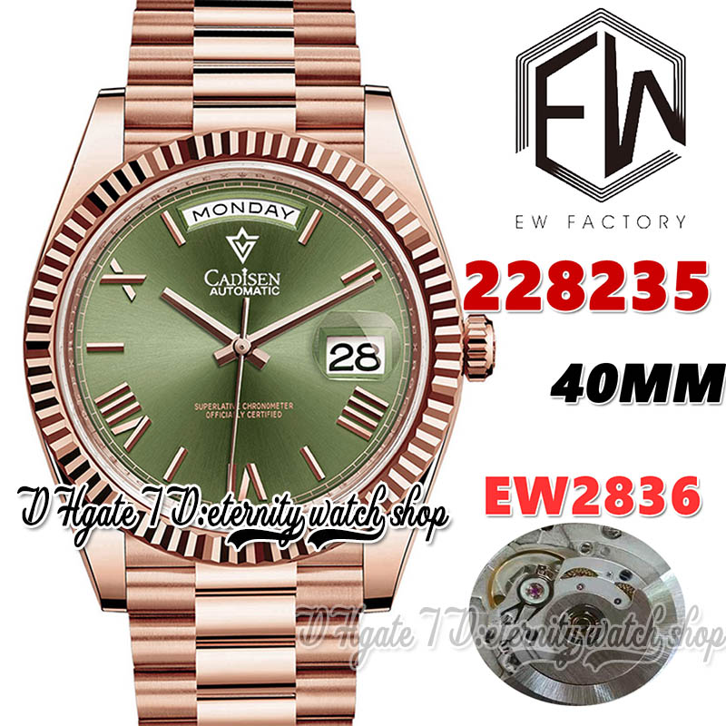 EWF V3 ew228235 ETA2836 ew2836 Automatic Mens Watch 40MM Green Dial Roman Markers Rose Gold 904L Stainless Bracelet With Same Serial Warranty Card eternity Watches, Watch waterproof cost
EWF V3 ew228235 ETA2836 ew2836 Automatic Mens Watch 40MM Green Dial Roman Markers Rose Gold 904L Stainless Bracelet With Same Serial Warranty Card eternity Watches, Watch waterproof cost