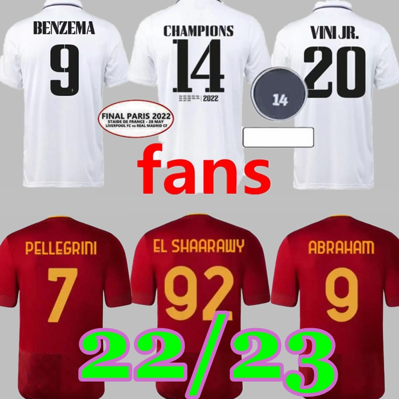 21 22 23 SOCCER JERSEYS Real Madrids home final champions 14 time winners Pellegrini Abraham 2022 2023 Zaniolo MANCINI KUMBULLA kids BENZEMA FOOTBALL jersey red, Orange
21 22 23 SOCCER JERSEYS Real Madrids home final champions 14 time winners Pellegrini Abraham 2022 2023 Zaniolo MANCINI KUMBULLA kids BENZEMA FOOTBALL jersey red, Orange