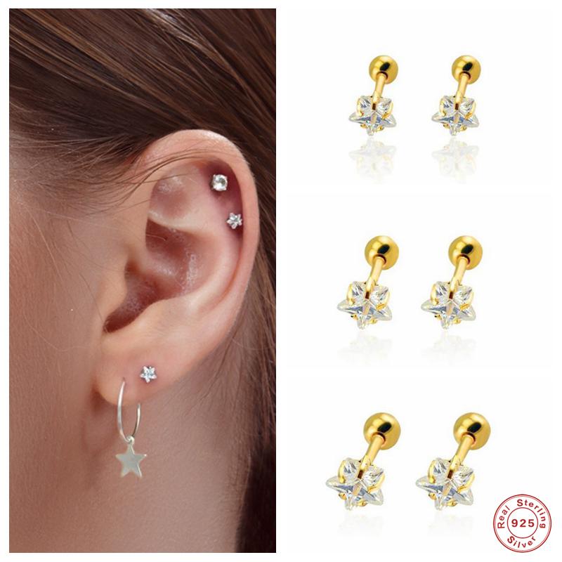 Stud Aide 925 Sterling Silver Star Zircon Earrings White Gemstone Luxury Piercing Pendiente For Women Fine Jewelry 3/4/5mmStud
Stud Aide 925 Sterling Silver Star Zircon Earrings White Gemstone Luxury Piercing Pendiente For Women Fine Jewelry 3/4/5mmStud
